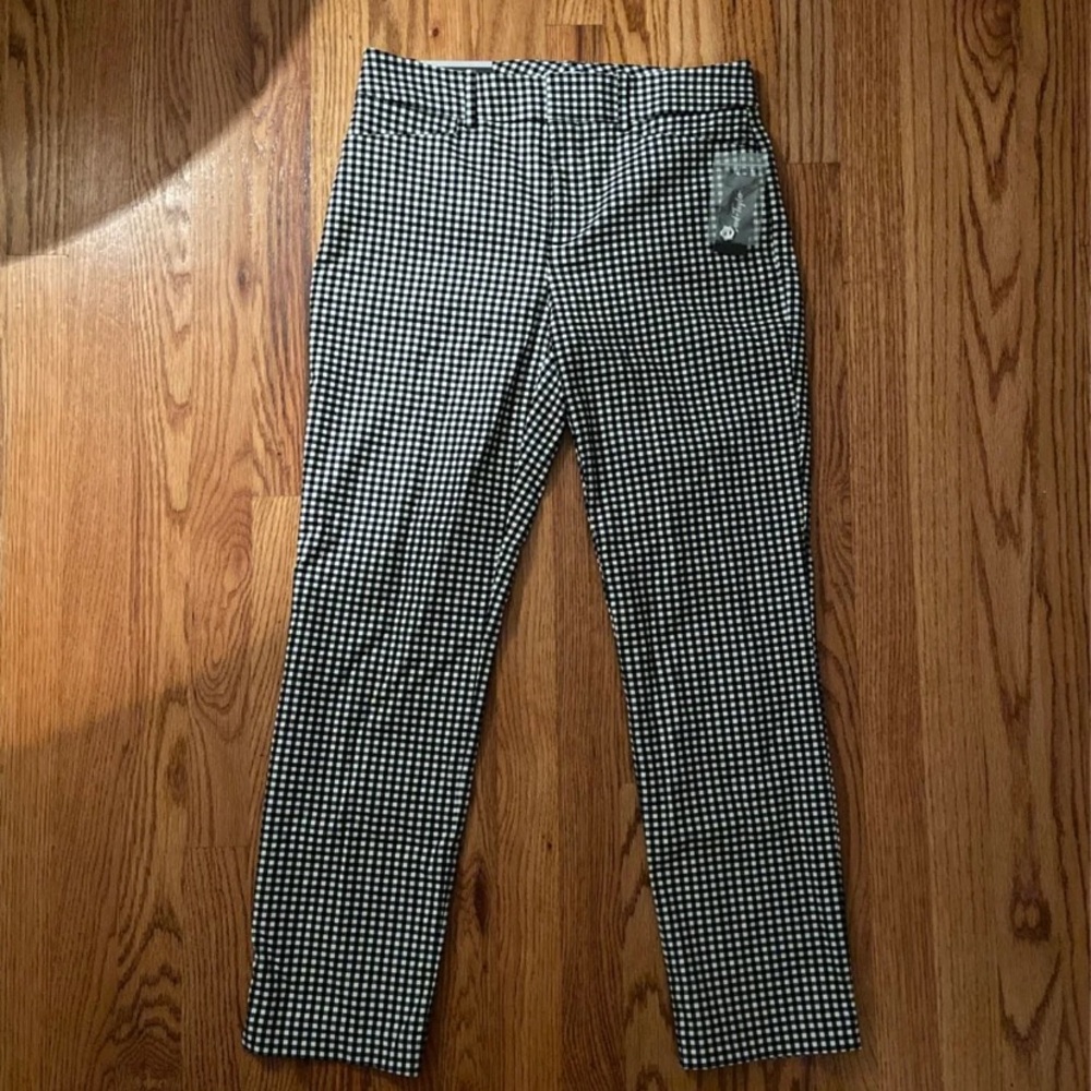 Lord & Taylor Checkered Work Pants